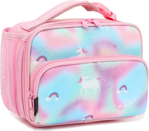 Miniatura 19 de FlowFly Lonchera para niños, bolsa suave aislada, mini hielera para el regreso a clases, kit de bolsa térmica para comidas, para niñas, niños, Avión