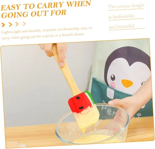 Miniatura 9 de SHOWERORO Raspador de cocina para tartas, espátula de raspador de mantequilla, espátula de cocina, espátula de silicona para tartas, espátula