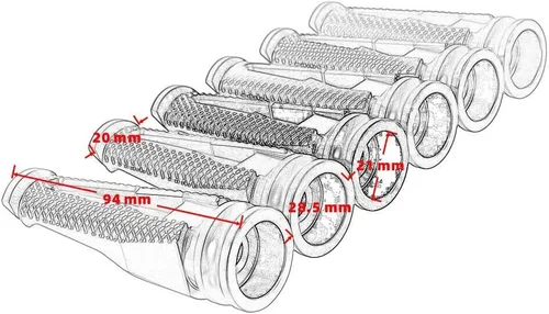Miniatura 2 de Estriberas para motocicleta compatibles con Z900/Z1000/ZX6R/Z800/ZX10R/ER-6N/ER-6F/Z750 (color dorado)
