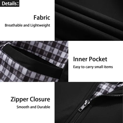 Miniatura 6 de Lamgool Chaquetas ligeras para hombre, cortavientos, casuales, para primavera, otoño, abrigo activo para exteriores