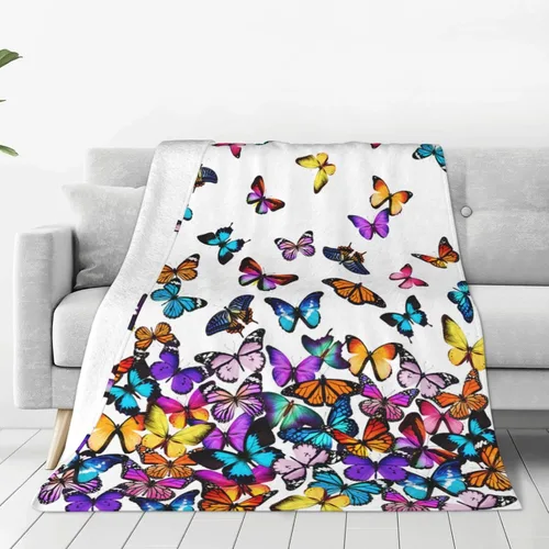Miniatura 13 de Manta de flores de gato, suave, cálida, ligera, acogedora manta de felpa para cama, sofá, oficina, decoración de regalos para niños y mujeres, 50 x