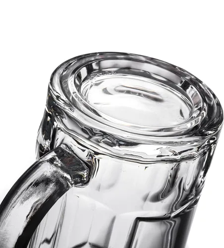 Miniatura 4 de Paquete de 2 tazas de cerveza pesadas, vasos de cerveza grandes con asa, jarras de vidrio de 14 onzas, juego de vasos de cerveza clásicos