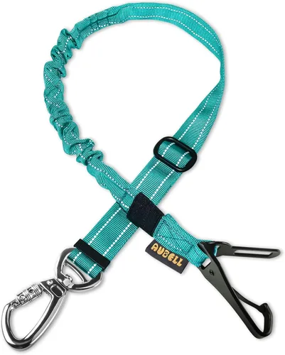 Miniatura 21 de AUBELL Cinturón de seguridad para perro, 3 en 1, ajustable, reflectante, resistente, arnés de perro con gancho de clip, cierre y hebilla, mosquetón
