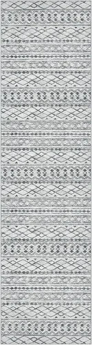 Miniatura 9 de KUTA Alfombras Boho para pasillos de 2.6x10 pies, alfombra de pasillo marroquí lavable, antideslizante, vintage, gris, alfombras de cocina, ultra