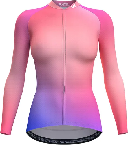 Wulibike Camiseta de ciclismo para mujer, manga corta, camisetas de bicicleta para mujer, camiseta de ciclismo con tres bolsillos