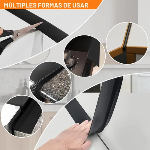 Miniatura 9 de FLSEPAMB Cubiertas de silicona para huecos para estufas, paquete de 2 unidades resistentes al calor para rellenar huecos para horno, sellan huecos