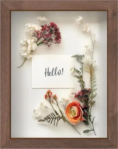 Miniatura 34 de FrameWorks Marco de Caja de Sombra de Madera Negra de 8" x 8" – Vitrina con Parte Trasera de Fieltro Suave, Caja de Memoria con Vidrio Templado