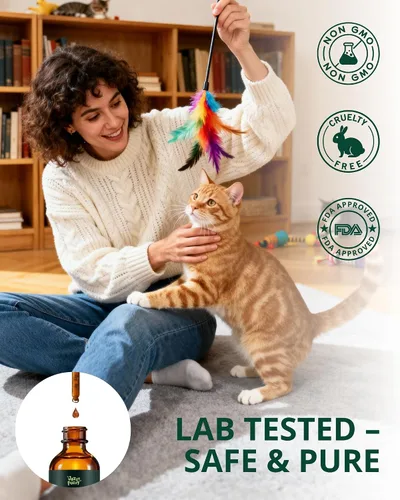 Miniatura 7 de Gotas de apoyo para el tracto urinario para gatos, suplemento líquido de arándano y D-manosa para gatos, salud de la vejiga, comodidad e
