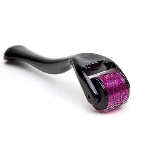 Derma Roller 0.25mm para barba capilar, piel facial y cara, rodillo de titanio de 540 agujas, instrumento cosmético de belleza