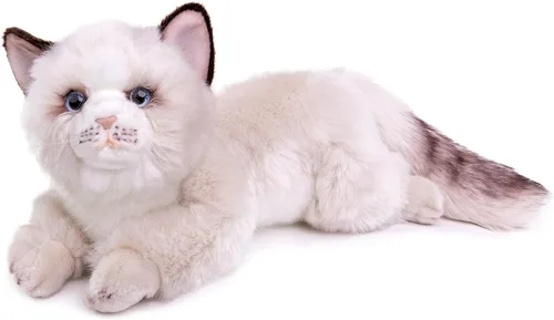 Miniatura 11 de Gato corto británico de peluche, gato gris de peluche de 11 pulgadas, juguete suave para niños (gato británico de pelo corto 2)
