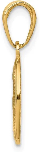 Miniatura 2 de Colgante de oro amarillo macizo de 14 quilates con medalla milagrosa María, 0.787in x 0.315in