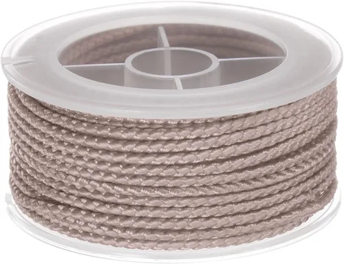 Miniatura 67 de HARFINGTON Cordón de hilo de nailon para cuentas de 0.063 in, cuerda de nailon trenzado extrafuerte para manualidades, pulseras, joyería, Negro