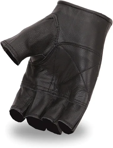Miniatura 2 de Guantes De Cuero Sin Dedos Bikers Joder De Los Guantes De Peso Ligero