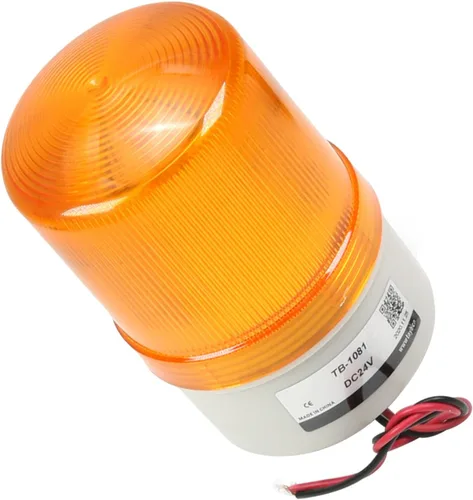 Miniatura 19 de Othmro Columna de luz de señal industrial LED alarma redonda torre indicador luz continua luz de advertencia roja verde DB 90db 24 V 3 W 1 unids