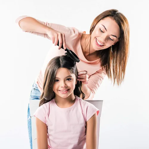 Miniatura 4 de Boao Paquete de 2 Cepillos de Cabello con Espejo de Viaje Plegables Redondos Portátiles Plegables de Bolsillo Mini Peine Compacto de Tamaño de Viaje