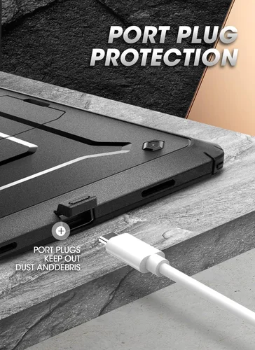 Miniatura 4 de SUPCASE Funda para Galaxy Tab A8 con soporte (Unicorn Beetle Pro), [protector de pantalla integrado] Funda protectora de cuerpo completo resistente