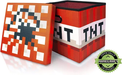 Miniatura 3 de MINECRAFT TNT - Cubo de almacenamiento organizador de bloques Bloque TNT de cubos de almacenamiento Cubos de organización Cubo cuadrado de 15