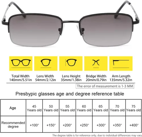 Miniatura 3 de K.LAVER Lentes de lectura de lente completa, bloqueo de luz azul, protección UV400, lentes de sol con lentes de lectura para hombres y mujeres, 3.5x