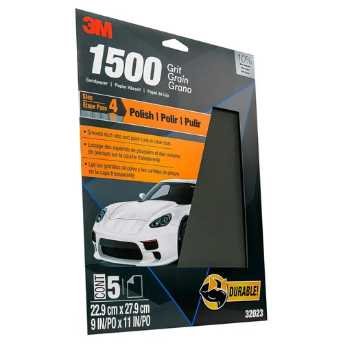 Miniatura 21 de 3M Wetordry - Papel de lija 32035, grano 800, 9 x 11 pulgadas, 5 hojas por paquete