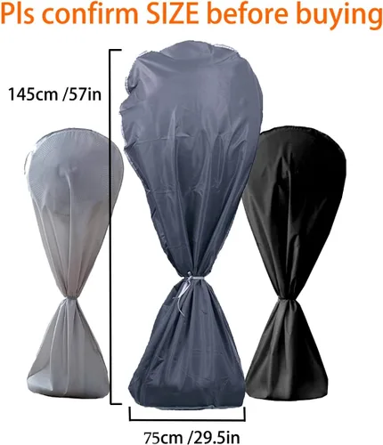 Miniatura 7 de J&C Cubierta para ventilador de pedestal: protección exterior e interior, impermeable y resistente al polvo