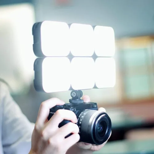 Miniatura 4 de VIJIM VL100C Luz de Video LED Bicolor para Cámara, Mini Luces LED de Cámara Recargables de 2000mAh, CRI95+ Regulable 2500-6500K Iluminación Ultra