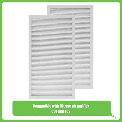 Miniatura 2 de Filtro F1 para reducción de alérgenos, filtro de repuesto compatible con purificador de aire Filtrete C01 T02 FAP-C01-F1 y FAP-T02-F1, paquete de 2