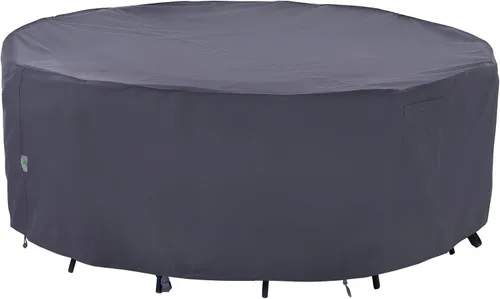 Miniatura 10 de F&J Outdoors Fundas para muebles de patio, impermeables, resistentes a los rayos UV, tela antidesgarros, cubierta para mesa de exterior, cubierta
