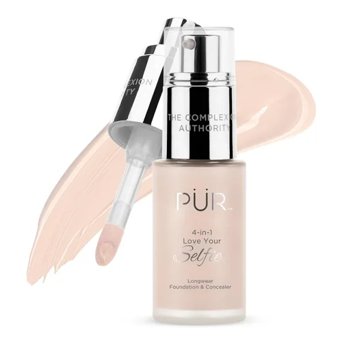 Miniatura 32 de PÜR MINERALS 4-in-1 Love Your Selfie Foundation & Concealer - Longwear Medium-to-Full Coverage Liquid Makeup Foundation with Hydrating Blend for