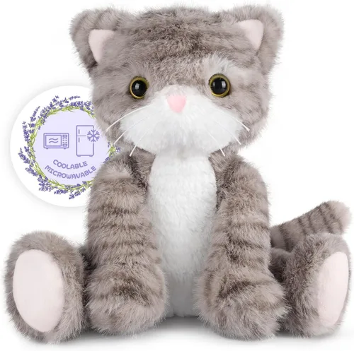 Miniatura 31 de SuzziPals Peluche de Mono Calentable y Enfriable, Almohadillas Térmicas de Peluche para Microondas para Calmar y Relajar, Juguetes de Peluche