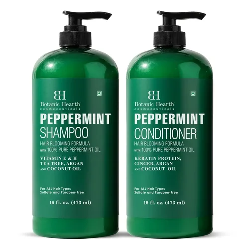 Miniatura 14 de Botanic Hearth Champú y acondicionador de biotina con colágeno Combate la pérdida de cabello y con ginseng coreano y cúrcuma, acondicionador