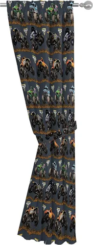 Miniatura 3 de Monster Jam Tracks - Cortinas de 84 pulgadas, hermosa decoración de habitación y fácil de instalar, las cortinas incluyen 2 alzapaños, juego de 4