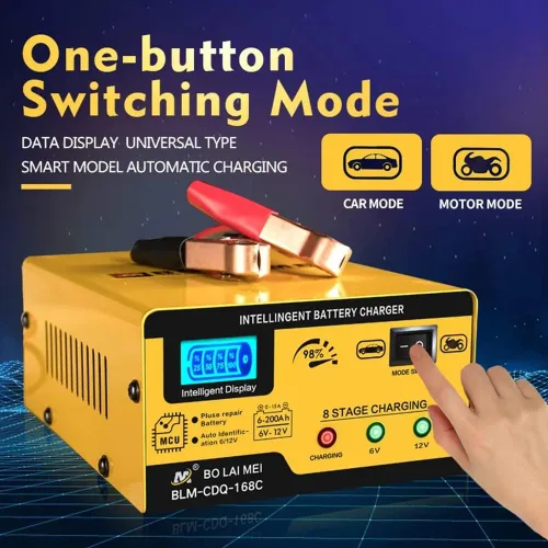 Miniatura 5 de Cargador de batería para auto de 6V y 12V, cargador de goteo inteligente de 15A, mantenedor, cargador de batería de ciclo profundo con reparación