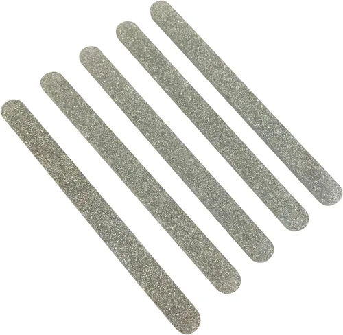 Miniatura 10 de 30 palitos de acrílico reutilizables para tartas, palitos de paleta de espejo para recuerdos de fiesta (purpurina dorada)