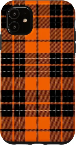 Miniatura 8 de Otoño cuadros naranja y negro patrón patrón caso para iPhone 17
