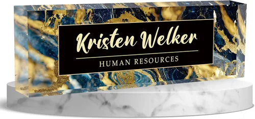Miniatura 22 de Placa de nombre de escritorio personalizada, placa de identificación acrílica personalizada para decoración de escritorios, regalos de Al profesor