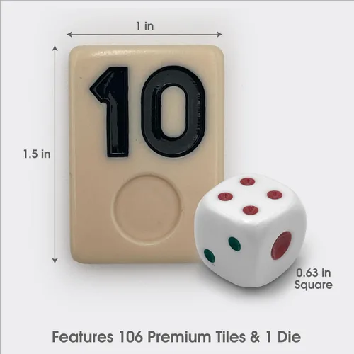 Miniatura 3 de Rummy de lujo con los estantes de madera en la caja