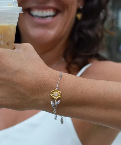 Miniatura 3 de Unique Fiancee Gifts, I'm not a Genie, but I'll do My Best to Make All Your Dreams Come True, Love Sunflower Bracelet for from, Funny Jewelry Gift