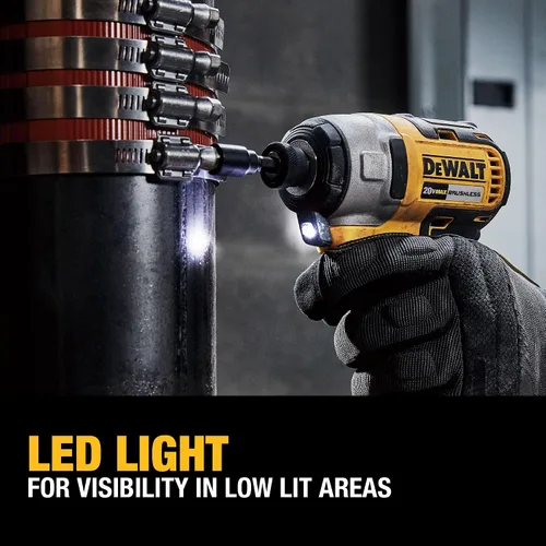 Miniatura 4 de DEWALT Atornillador de Impacto 20V MAX, 1/4 Pulgada, Batería y Cargador Incluidos (DCF787D1)