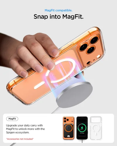 Miniatura 188 de Spigen Funda para iPhone 13 Mini, ultra híbrida MagFit [antiamarilleo] [compatible con Magsafe] - Transparente
