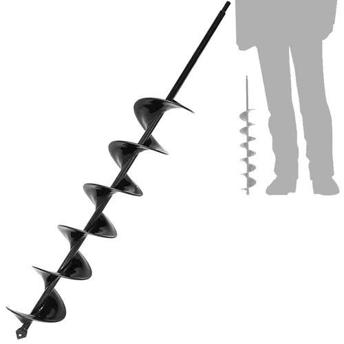 TCBWFY Broca de barrena de 3 x 24 pulgadas para plantar - Barrena de jardín fácil para plantar - Barrenas para plantas de bulbos y plantas de