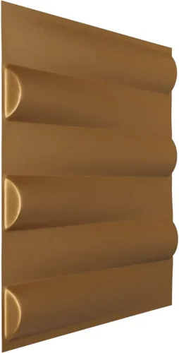 Miniatura 2 de Ekena Millwork 19 5/8 pulgadas de ancho x 19 5/8 pulgadas de alto Naomi EnduraWall Panel decorativo de pared 3D, dorado (cubre 2.67 pies cuadrados).