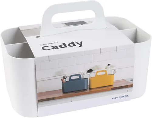 Miniatura 18 de BLUE GINKGO - Organizador apilable pequeño para baño, oficina, manualidades o suministros escolares, transportador portátil hecho en Corea Azul