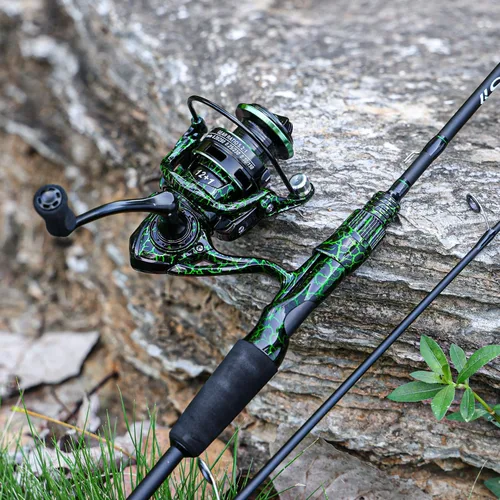 Miniatura 7 de Sougayilang Casting Fishing Rod Combos, IM6 Graphite 2Pc Blanks, Anti-Reverse Baitcasting Reel, Stainless Steel Guides