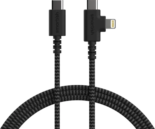 Miniatura 11 de Smartish Cable USB-C/Lightning 17/16/16e/15/14 - Crown Joule - Cable de carga universal de 6 pies con micro USB - Certificado MFi