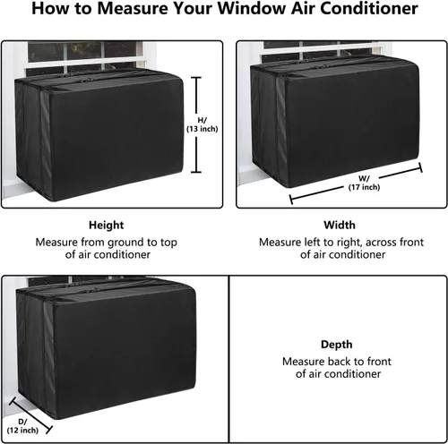 Miniatura 2 de Cubiertas de aire acondicionado para unidades de ventana, cubierta de aire acondicionado para unidad exterior de invierno al aire libre, resistente