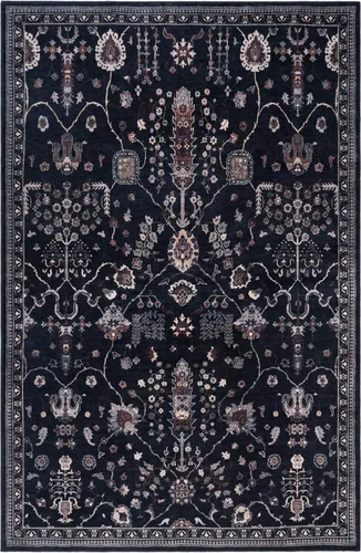 Miniatura 2 de GLN Rugs Traditional Sumer - Alfombra lavable a máquina, vintage lavable, antideslizante, de pelo bajo, alfombra de entrada o pasillo, cocina, fácil