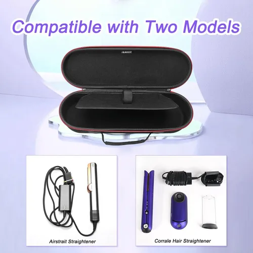 Miniatura 4 de RLSOCO Estuche de viaje para alisador Dyson Airstrait/alisador de pelo Corrale Negro
