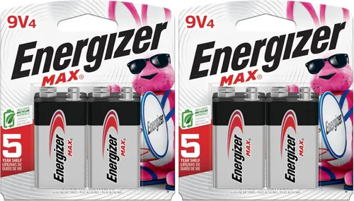 Miniatura 11 de Energizer - Pilas alcalinas MAX 9V, 9 voltios (paquete de 4), el empaque puede variar