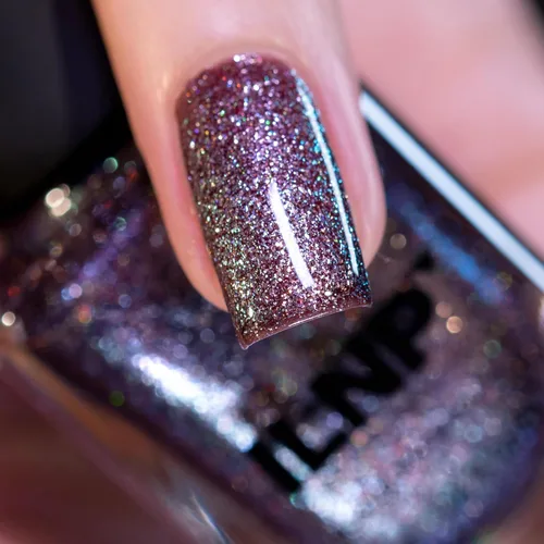 Miniatura 2 de ILNP Moondust Esmalte de uñas holográfico brillante plateado estelar