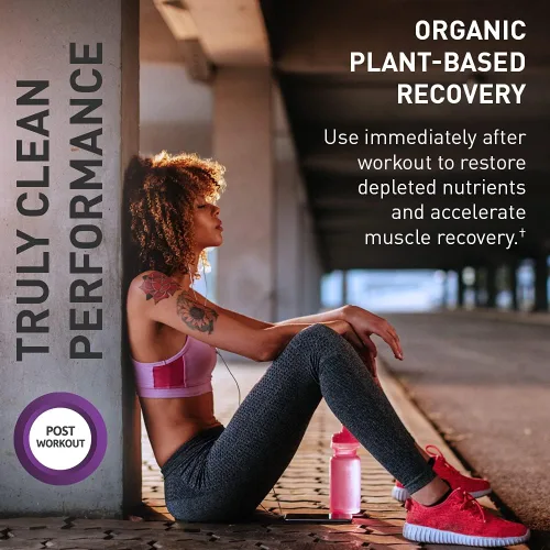 Miniatura 6 de Garden of Life Polvo de proteína deportiva vegana orgánica, vainilla y deporte, vegano, a base de plantas, polvo de recuperación muscular después